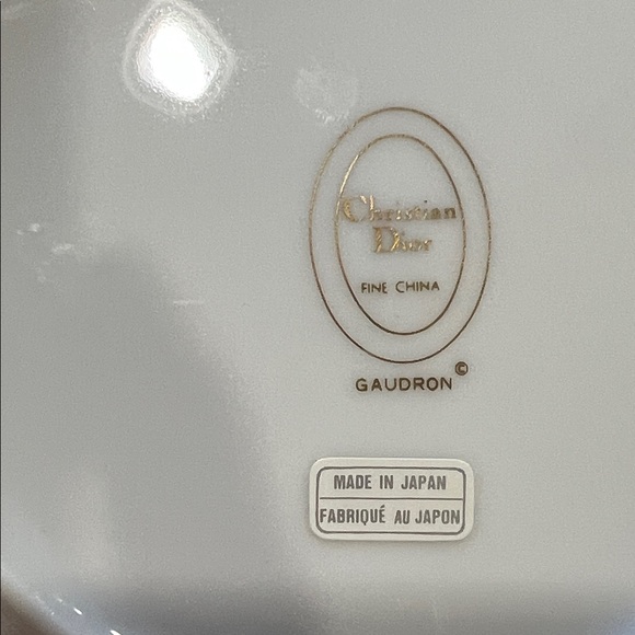 Christian Dior Fine China dessert Plates 8 in total - Picture 5 of 11